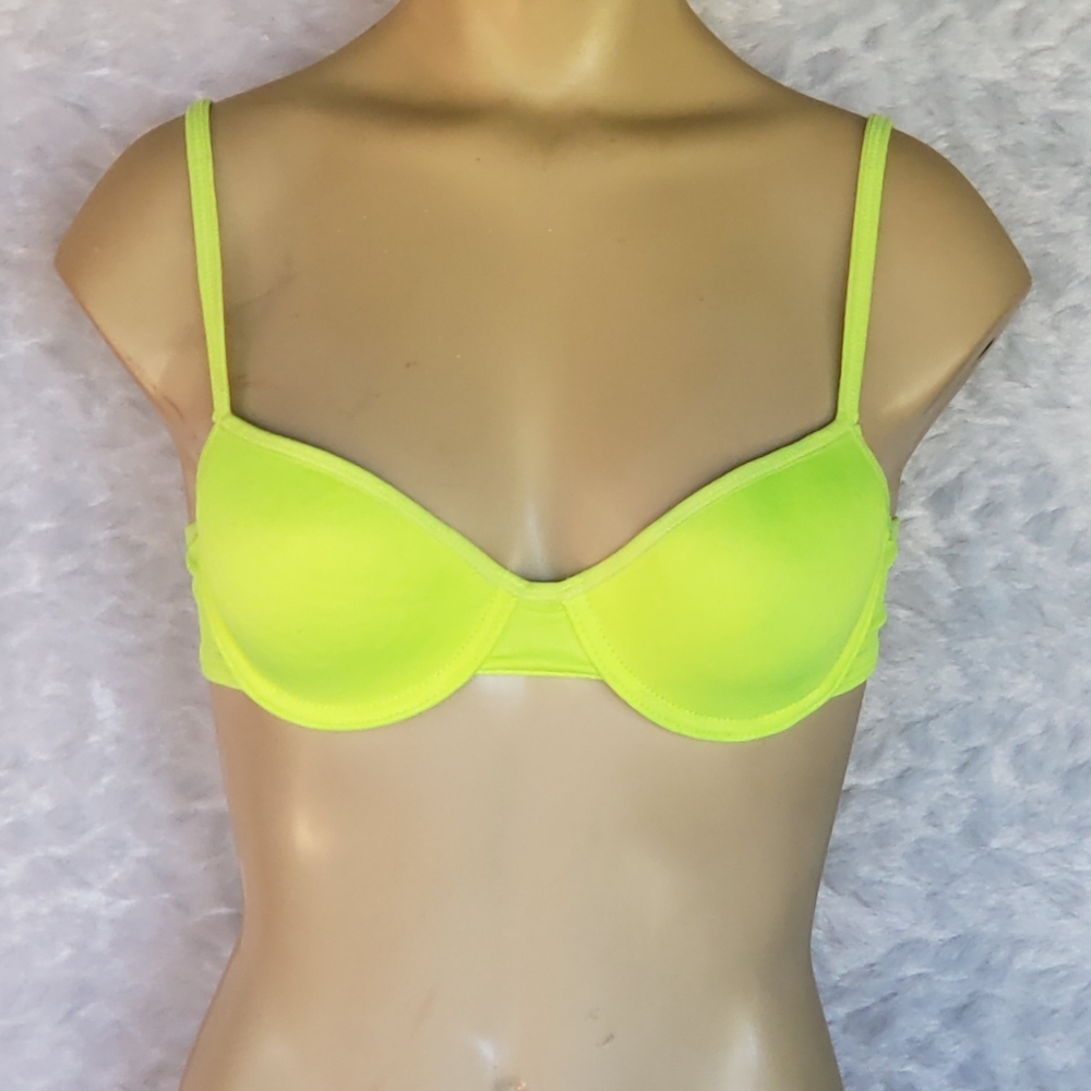 Neon Yellow Bra